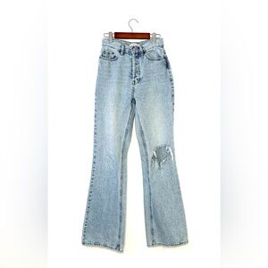 Pacsun Acidwash High-rise Flare Jeans